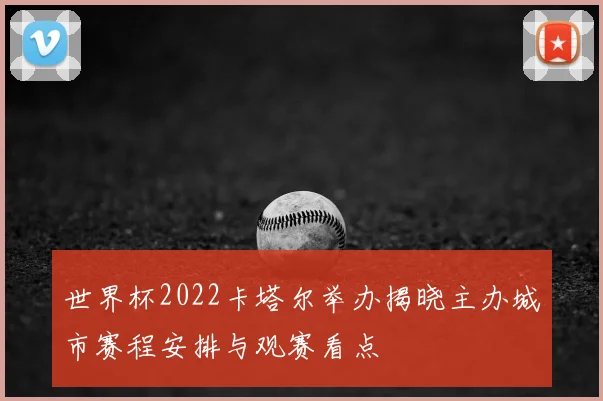 世界杯2022卡塔尔举办揭晓主办城市赛程安排与观赛看点