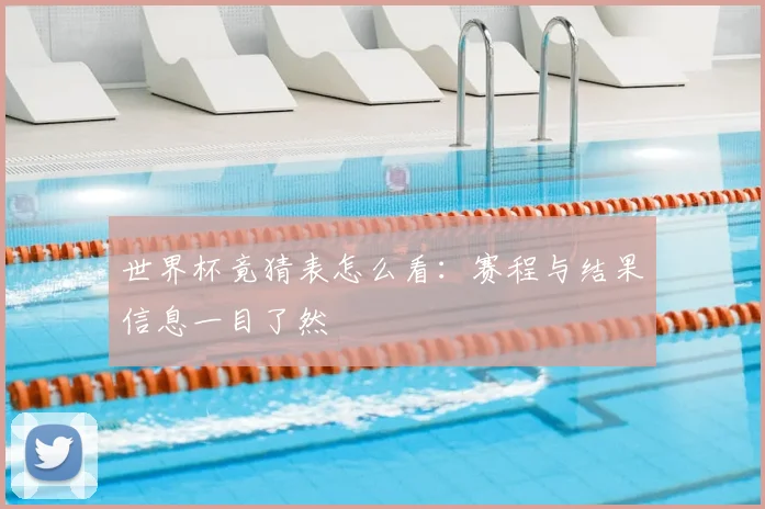 世界杯竟猜表怎么看：赛程与结果信息一目了然